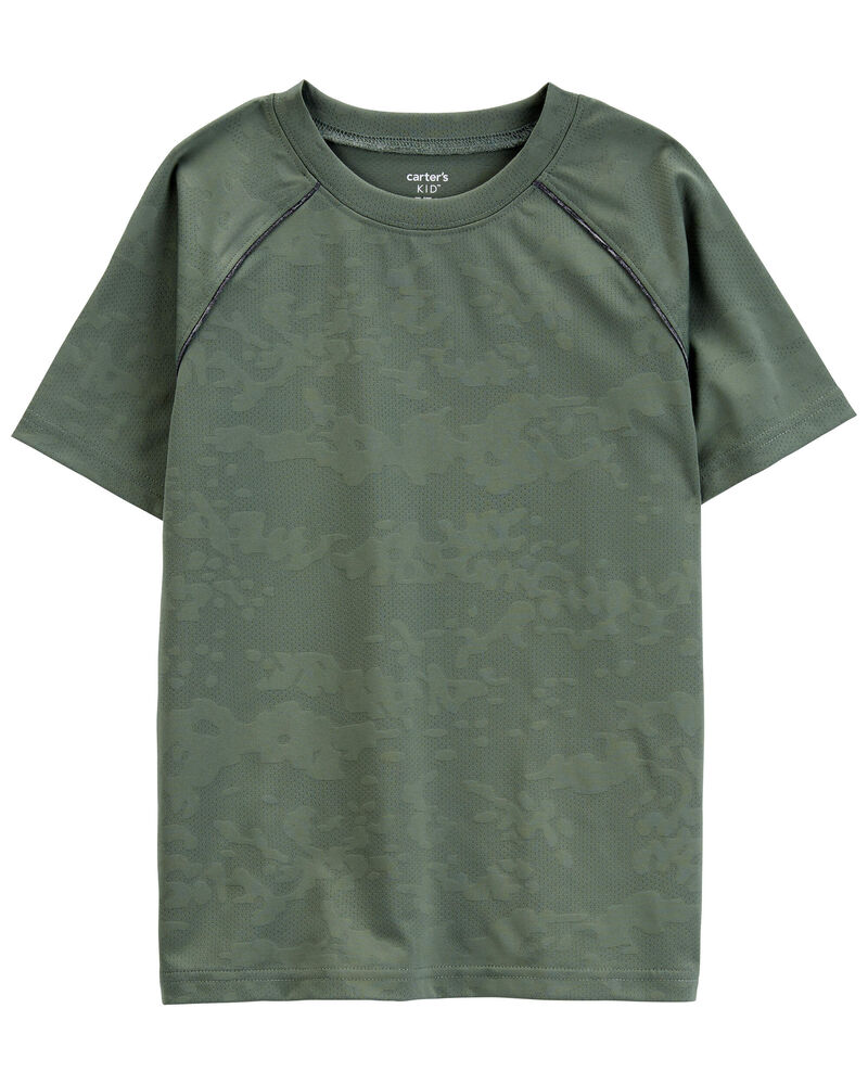 Kid Camo Jacquard Stretch Tee, image 1 of 3 slides