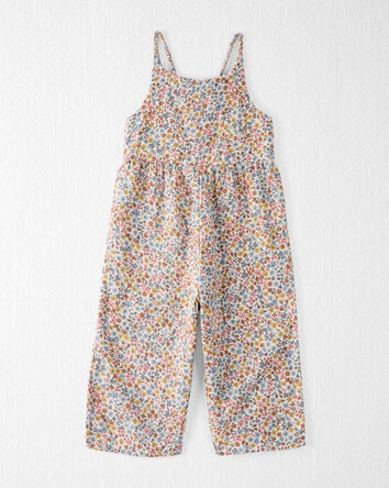 Toddler Organic Cotton Floral Print Jumpsuit
, 