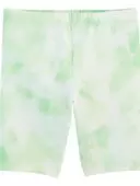 Green - Kid Tie-Dye Bike Shorts