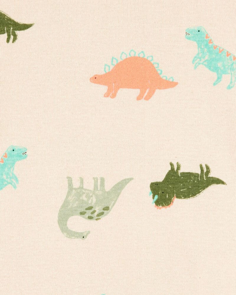 Baby 4-Piece Dinosaur Cotton Pajamas, image 3 of 4 slides