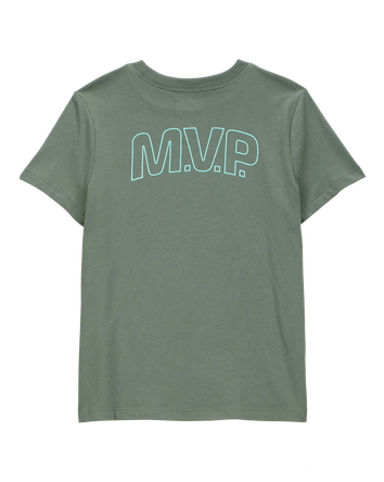 Kid Sports MVP Graphic Tee - Olive, 