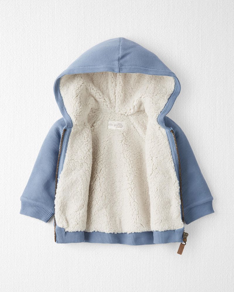 Baby Sherpa Lined Jacket Made with Organic Cotton, image 2 of 5 slides