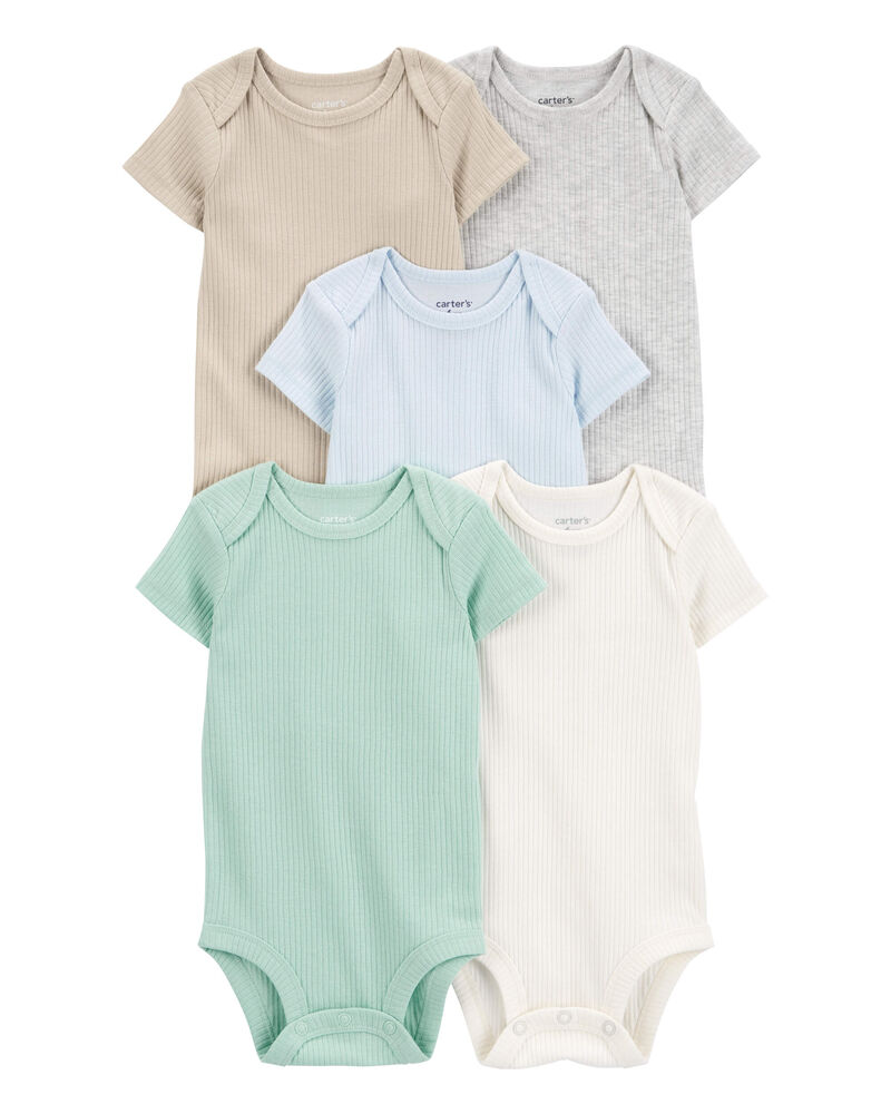 Baby 5-Pack Short-Sleeve Bodysuits, image 1 of 4 slides