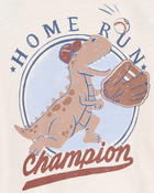 Baby Dinosaur Baseball Short-Sleeve Tee, image 2 of 3 slides