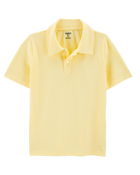 Kid Pique Uniform Polo Shirt - Yellow, image 1 of 3 slides
