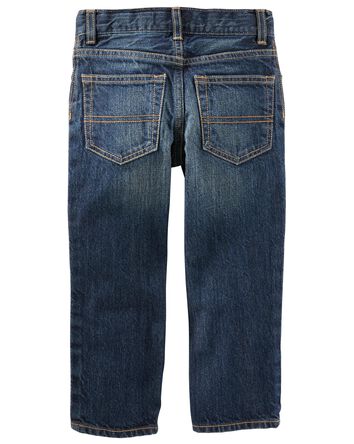 Kid Dark Tint Wash Straight-Leg Jeans , 