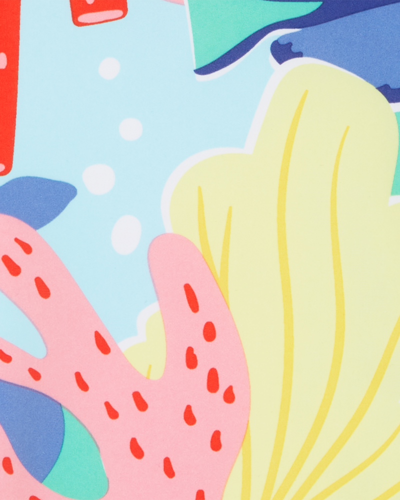 Toddler 1-Piece Coral Swimsuit, image 3 of 7 slides