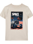 Khaki - Kid Space Explorers Graphic Tee