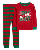 Kid 2-Piece Christmas Jingle All The Way 100% Snug Fit Cotton Pajamas, image 1 of 3 slides