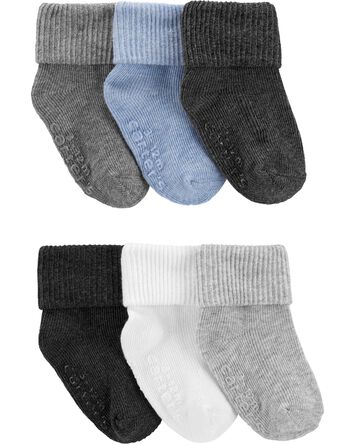 Baby 6-Pack Foldover Cuff Socks, 