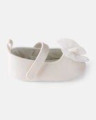 Baby Girl Tulle Bow Dress Shoes - White, image 2 of 6 slides