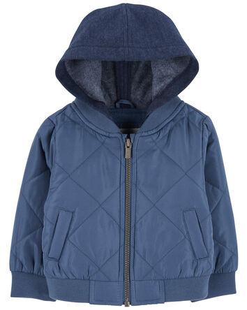 Baby Quilted Bomber Jacket, 