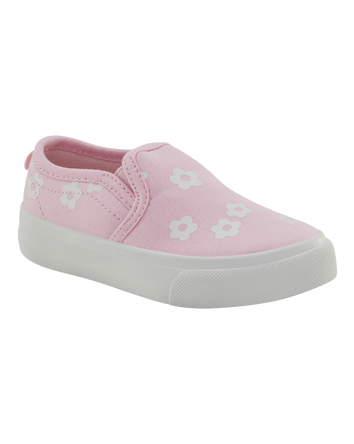 Toddler Slip-On Floral Sneakers - Pink, 