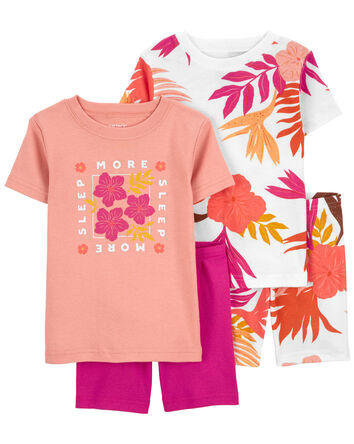 Baby 4-Piece Floral Pajamas Set