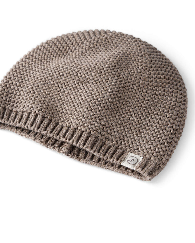 Baby Organic Cotton Sweater Knit Cap, image 2 of 4 slides