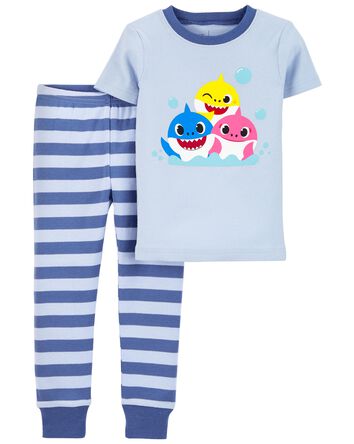 Toddler Pinkfong Baby Shark Snug Fit Cotton Pajamas, 