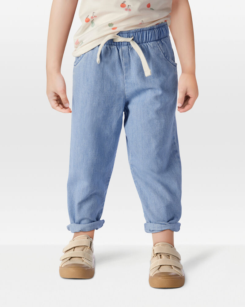 Toddler Organic Cotton Chambray Pants, image 2 of 6 slides