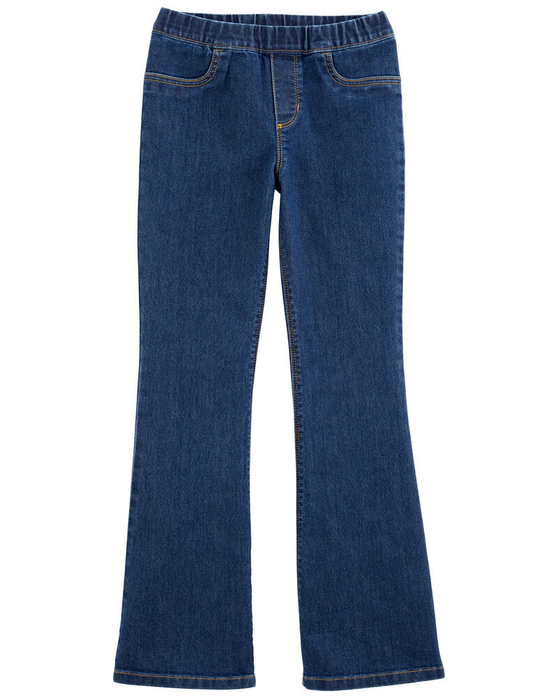 Kid Flare Pull-On Denim Jeans, image 1 of 4 slides