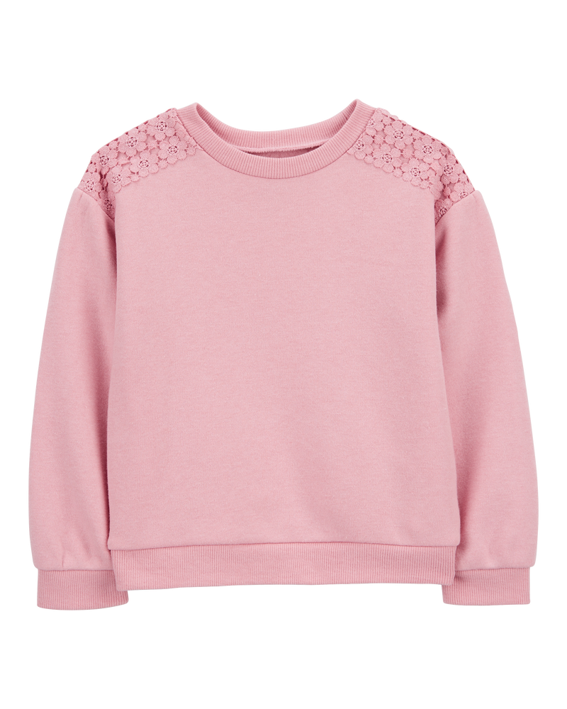 Baby Embroidered Fleece Pullover, image 1 of 3 slides