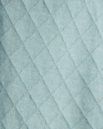 Baby 3-Piece Quilted Dinosaur Little Vest Set - Green/Ivory, 