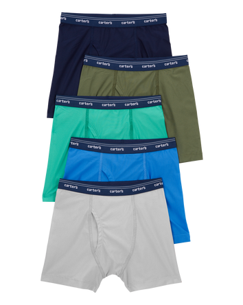Kid 5-Pack Active Mesh Boxer Briefs Underwear
, 