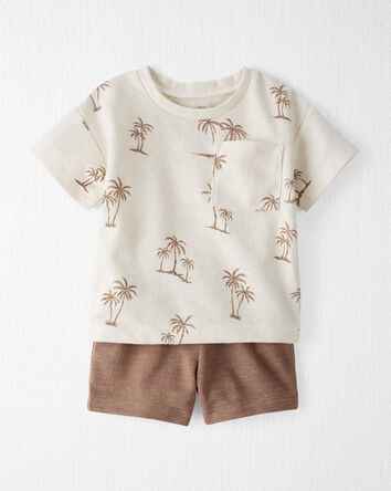 Baby Palm Trees 2-Piece Set Made with Organic Cotton, 
