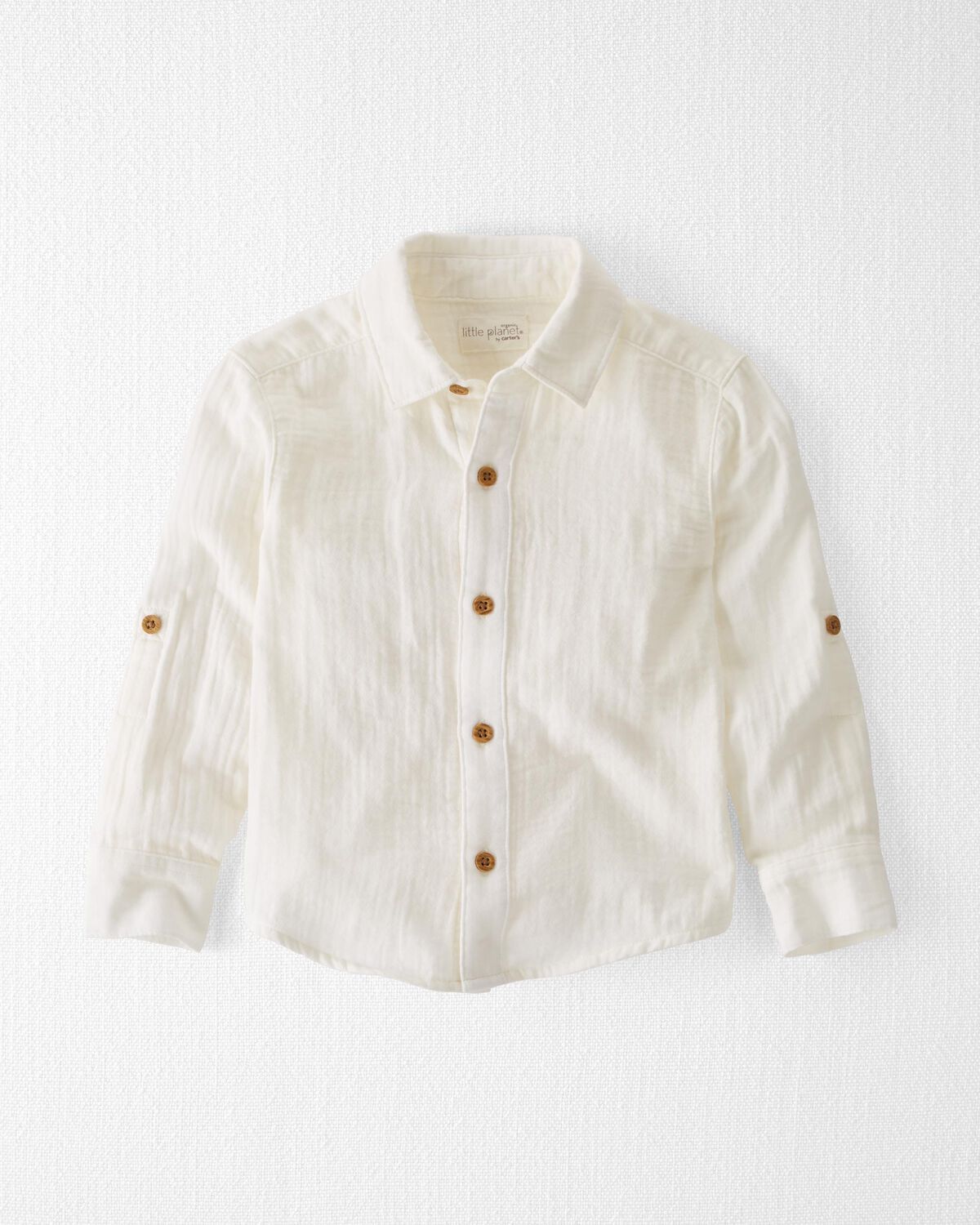 Toddler Organic Cotton Gauze Button-Front Shirt