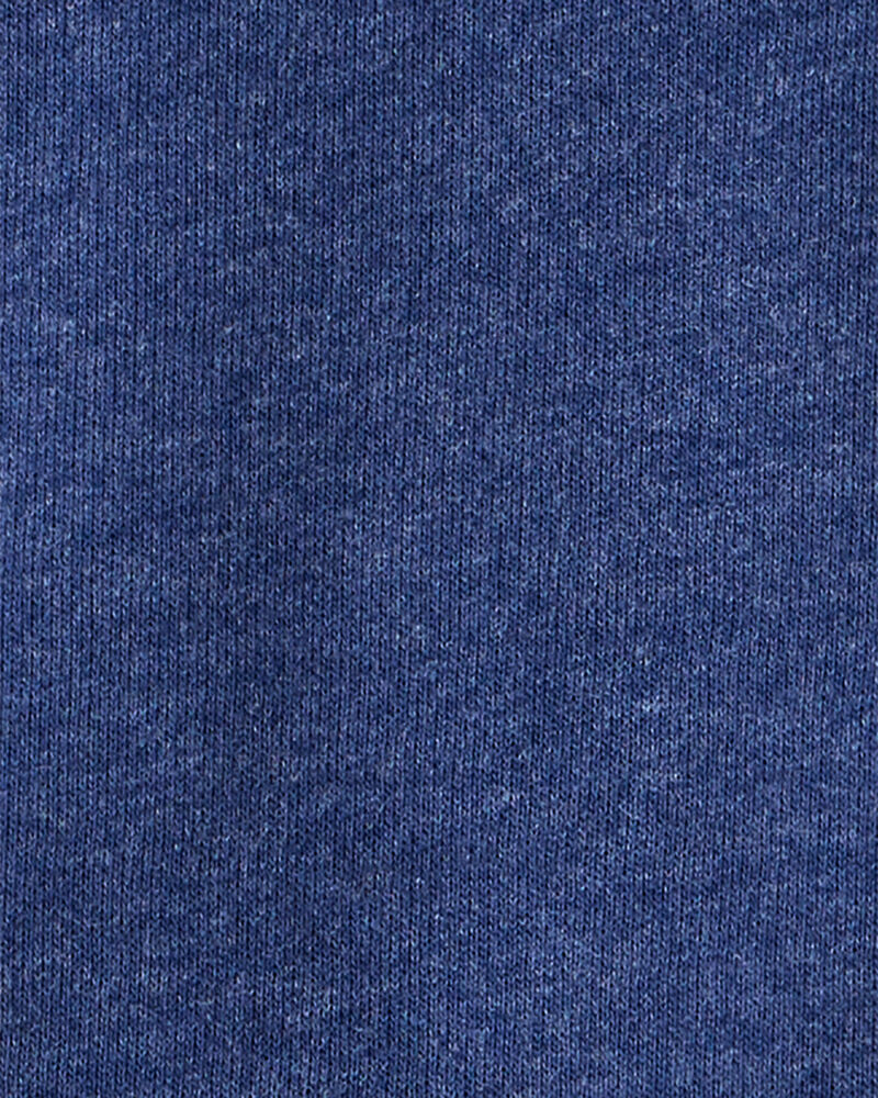 Toddler Boy Solid Fleece Long-Sleeve Hoodie - Navy, image 2 of 3 slides
