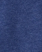 Toddler Boy Solid Fleece Long-Sleeve Hoodie - Navy, image 2 of 3 slides