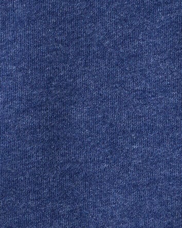Toddler Boy Solid Fleece Long-Sleeve Hoodie - Navy, 