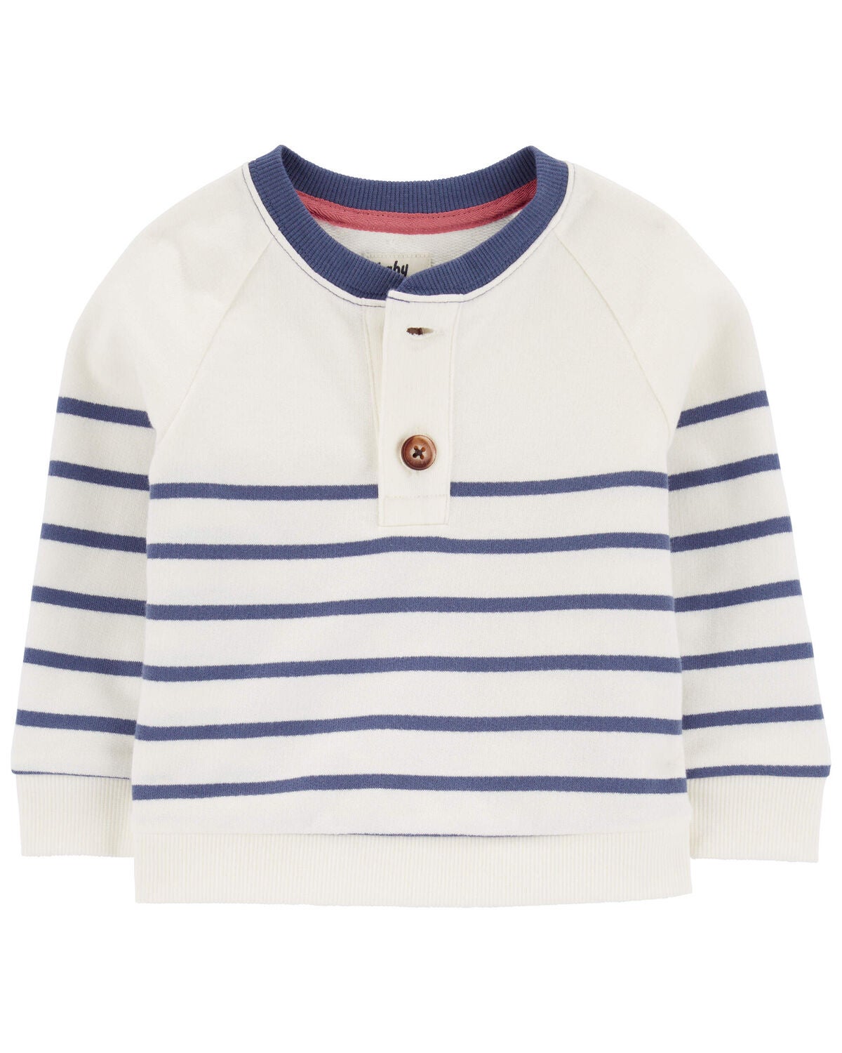 Baby French Terry Striped Pullover
