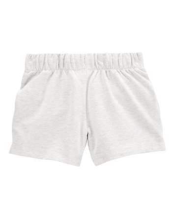 Kid Pull-On French Terry Shorts - Gray, 