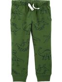 Green - Dino Pull-On French Terry Joggers