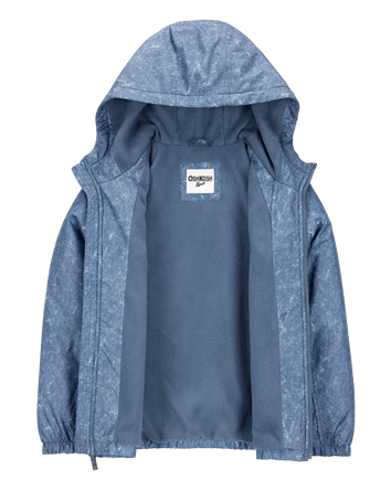 Boys Fleece-Lined Midweight Jacket - Blue, 