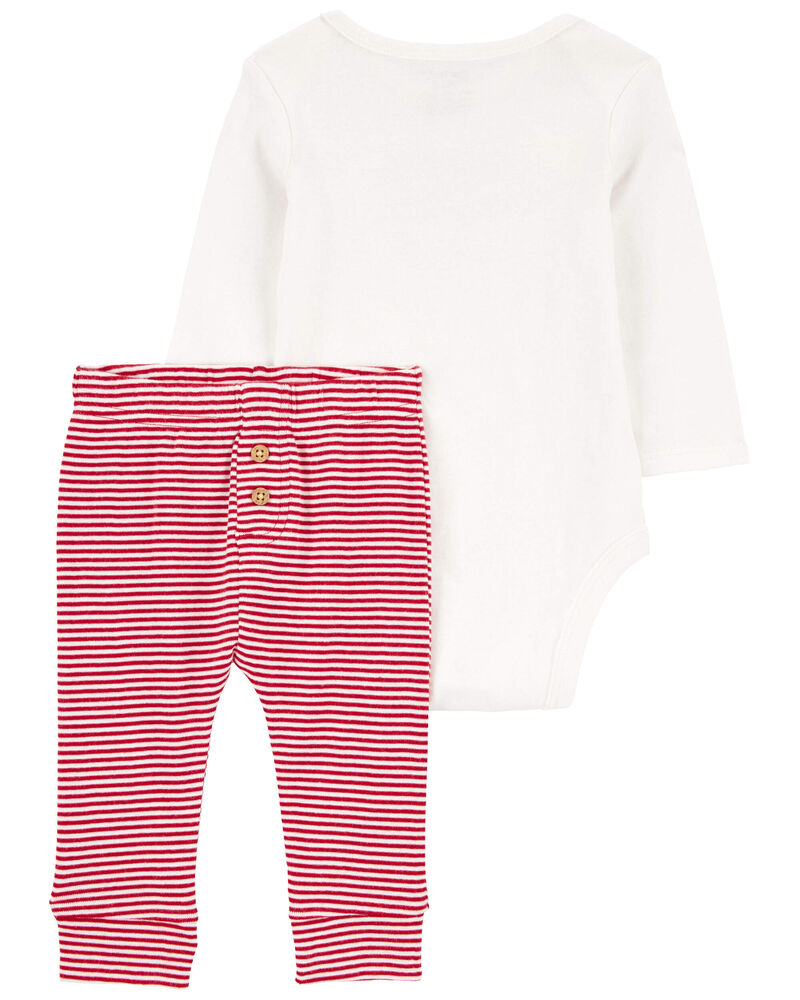 Baby 2-Piece My First Valentine's Day Bodysuit Pant Set, image 3 of 9 slides