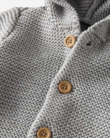 Baby Organic Signature Stitch Cardigan, 