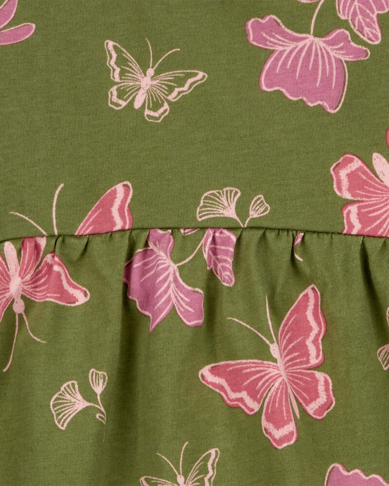 Toddler Floral Jersey Dress, image 3 of 4 slides