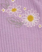 Baby Floral Snap-Up Ribbed Sleep & Play Pajamas, image 2 of 3 slides