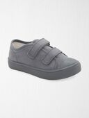 Charcoal - Toddler Cozy Recycled Suede Slip-On Shoes