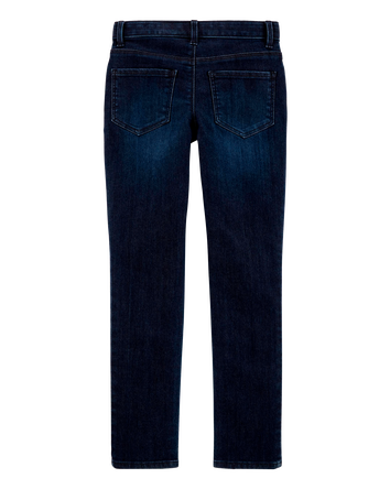 Kid Dark Wash Slim-Fit Skinny-Leg Jeans, 