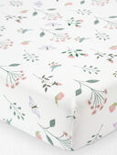Botanical Butterfly Print - Baby Organic Cotton Standard Crib Sheet