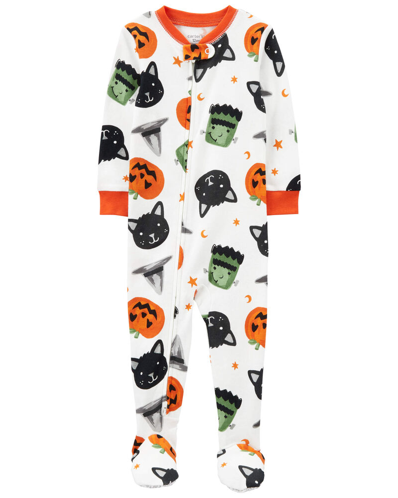 Baby 1-Piece Halloween 100% Snug Fit Cotton Footie Pajamas, image 1 of 4 slides