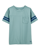 Kid Striped Short-Sleeve Tee - Green, image 1 of 3 slides