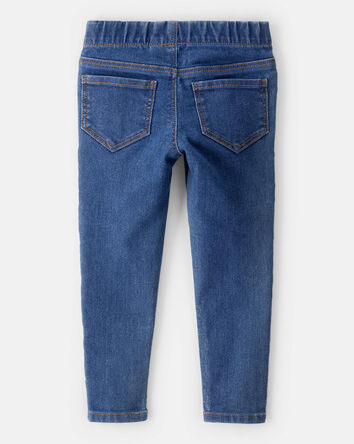 Toddler Dark Wash Elastic-Waist Jeggings, 
