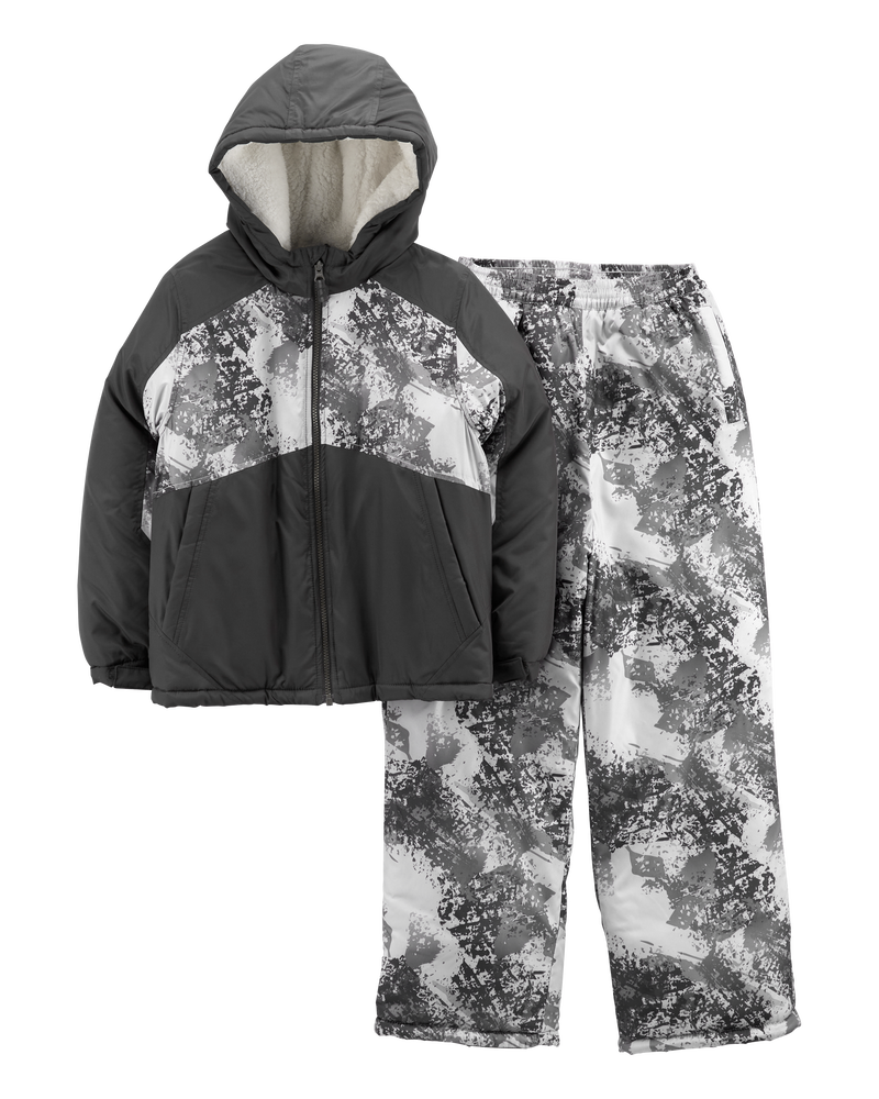Kid 2-Piece Printed Snowsuit, image 1 of 4 slides