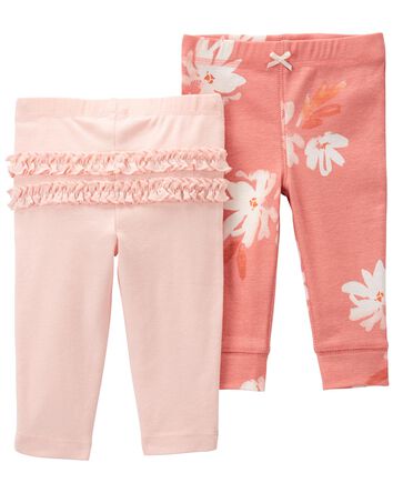 Baby 2-Pack Pull-On Pants, 