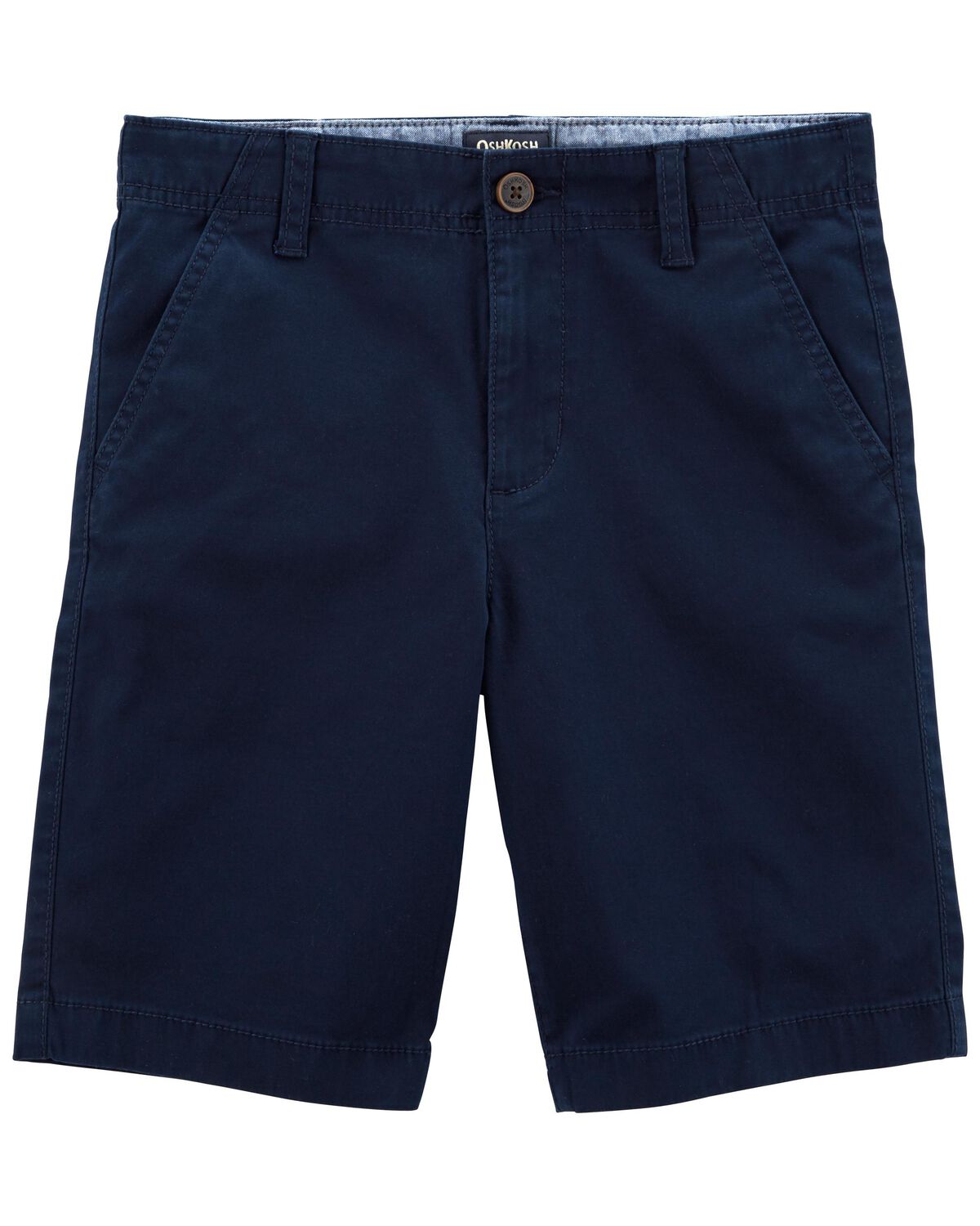 Navy Kid Stretch Chino Shorts