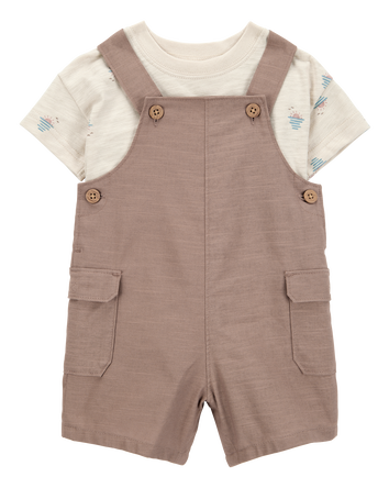 Baby 2-Piece Sunset Tee & Shortall Set, 