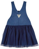 Baby Tulle and Denim Jumper Dress , image 2 of 3 slides