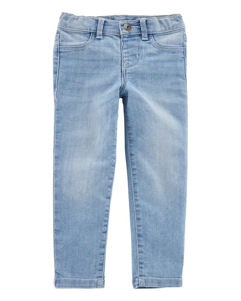 Baby Light Blue Wash Skinny-Leg Jeans, image 1 of 4 slides